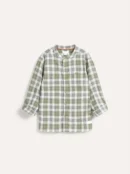 Kids Green/White Checked Shirt