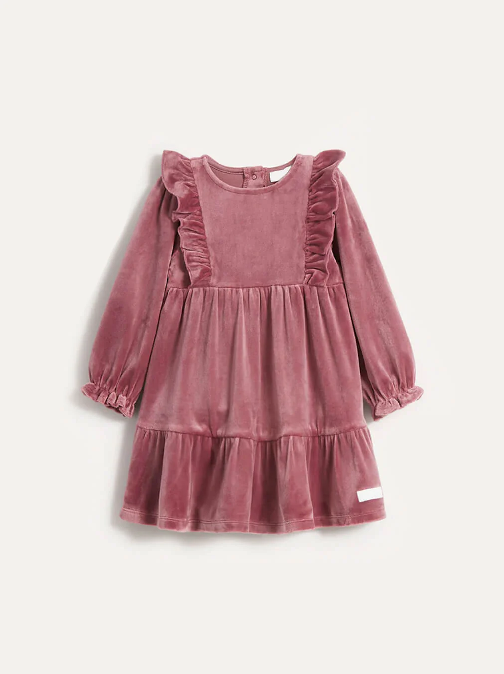 Baby Lilac/Red Velour Dress